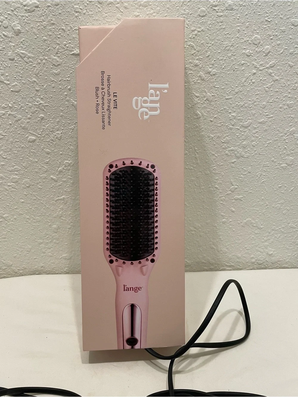 Lange Blush Pink Le Vite Hairbrush Straightener